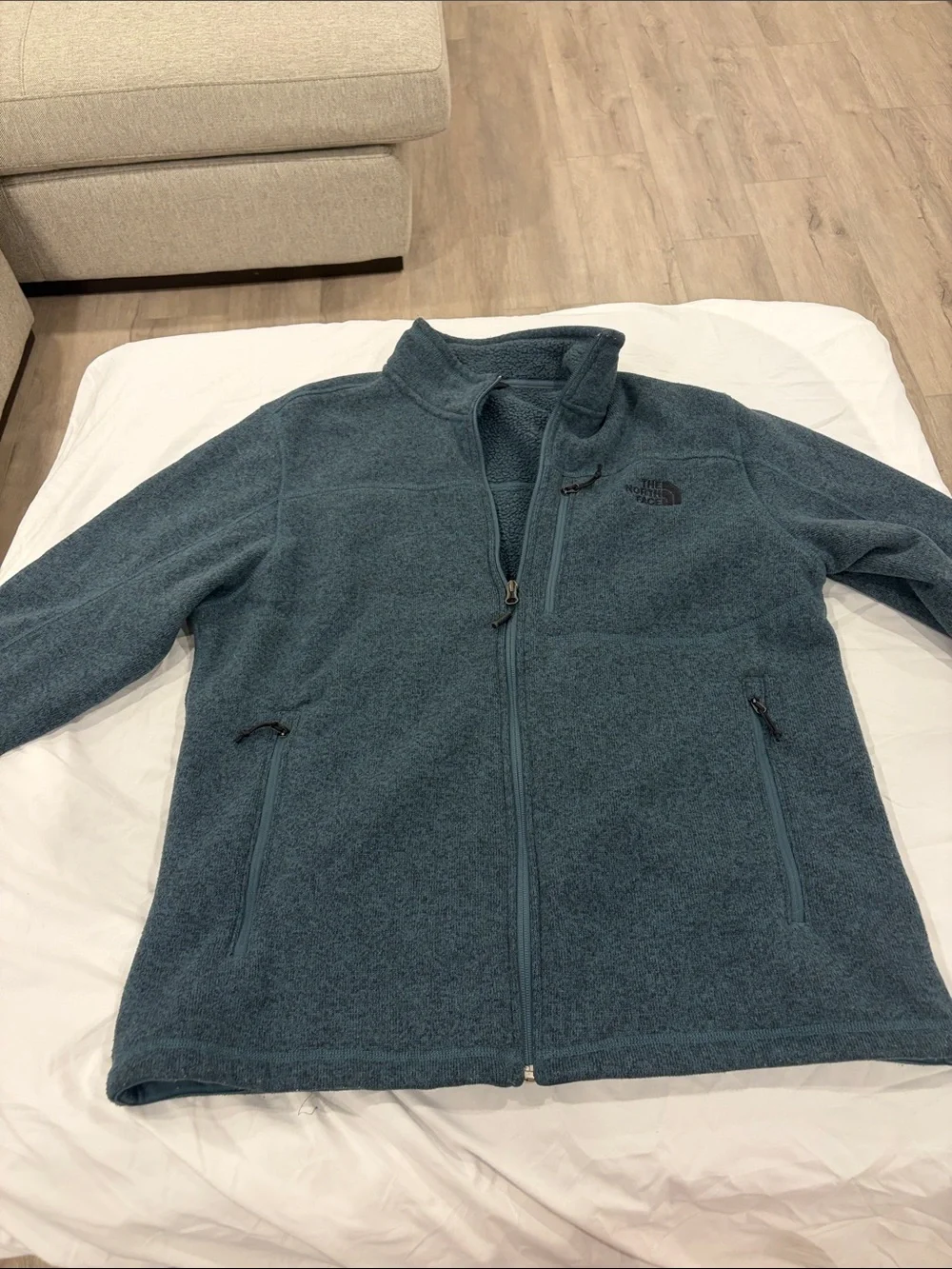 The North Face Teal Full-Zip Fleece Jacket